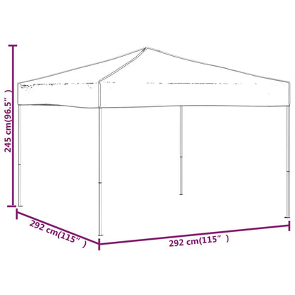 Partyzelt Faltbar Blau 3x3 m