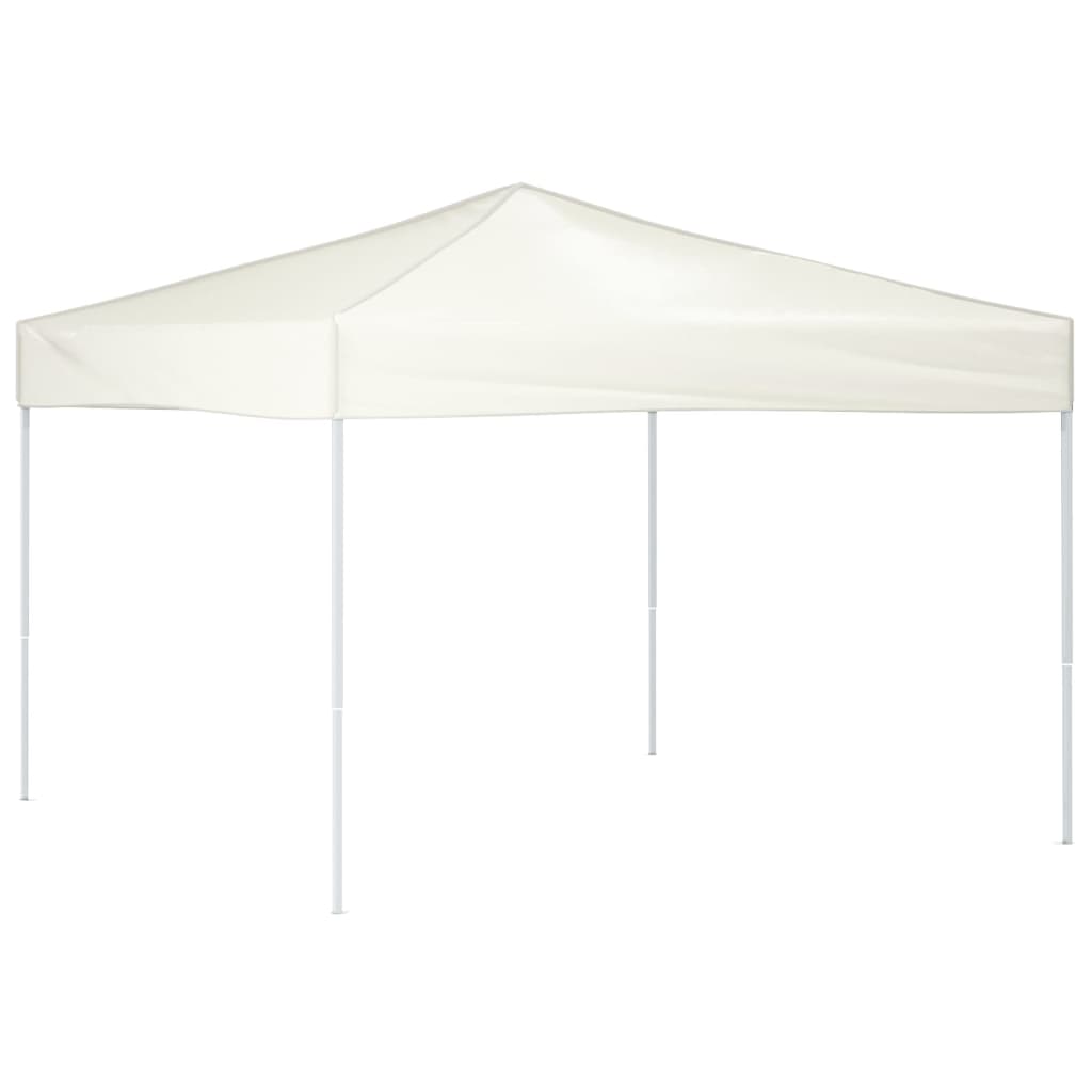 Tente de fête pliable crème 3x3 m