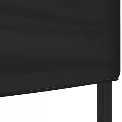 Tente de fête pliable noire 3x3 m