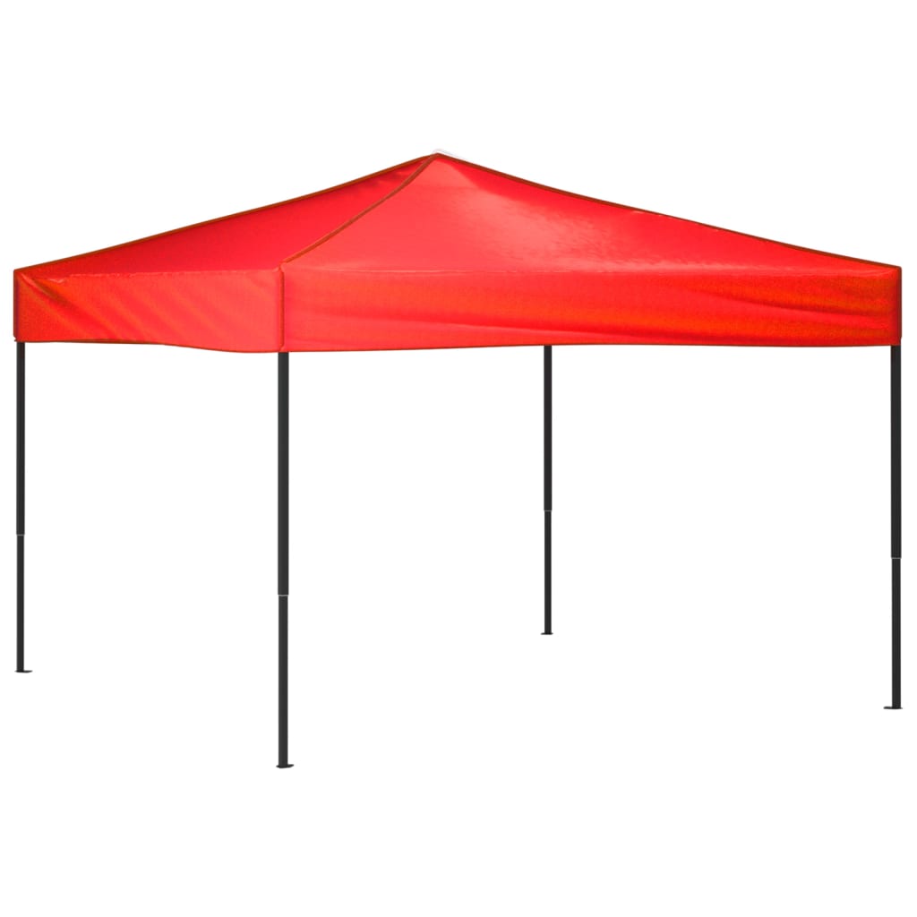 Tente de fête pliable rouge 3x3 m