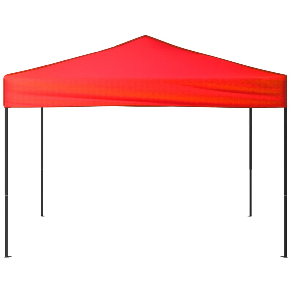 Tente de fête pliable rouge 3x3 m