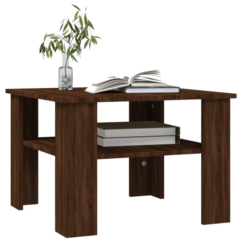 Couchtisch Braun Eichen-Optik 60x60x42 cm Holzwerkstoff