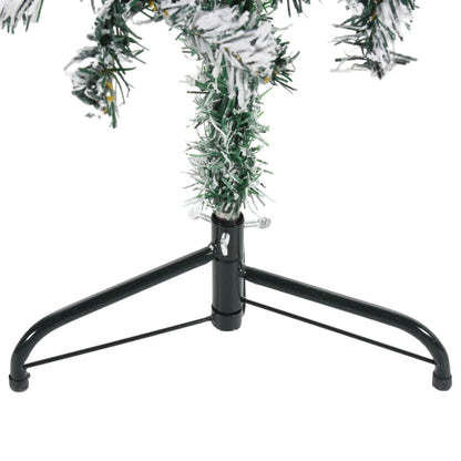 Künstlicher Halb-Weihnachtsbaum mit Schnee Schlank 150 cm