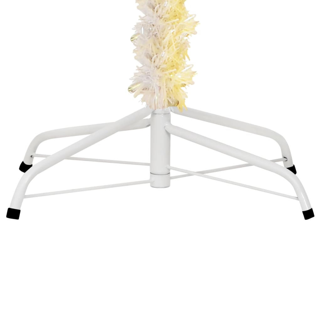 Árbol de Navidad Artificial Puntas Iridiscentes Blanco 240 cm PVC