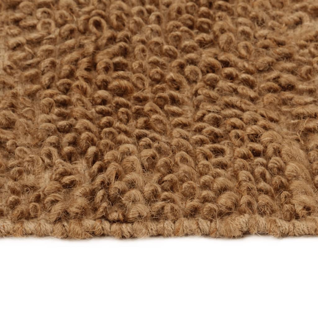 Tapis bouclé fait main 160x230 cm jute et coton