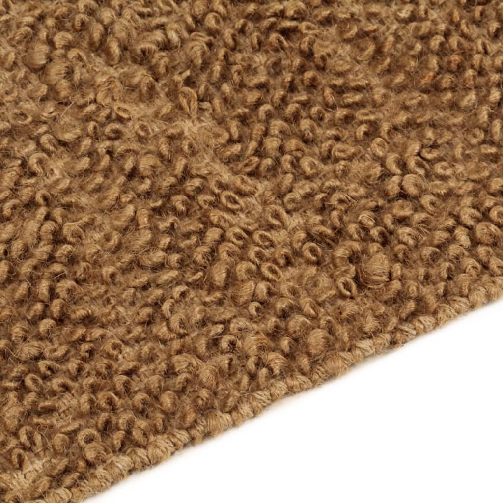 Tapis bouclé fait main 160x230 cm jute et coton