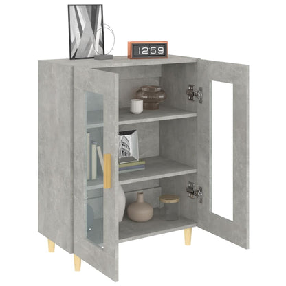 Buffet gris béton 69,5x34x90 cm en bois