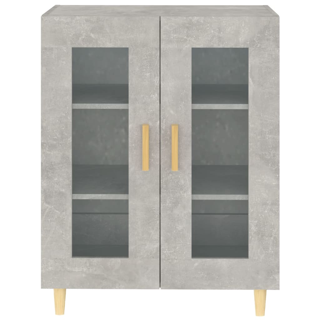 Buffet gris béton 69,5x34x90 cm en bois