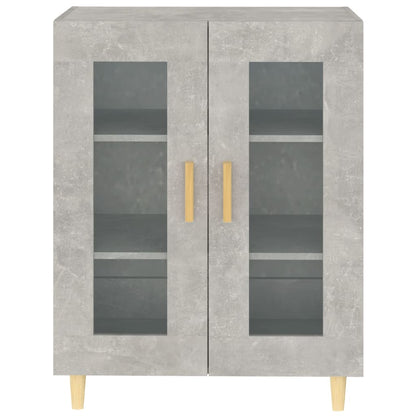 Buffet gris béton 69,5x34x90 cm en bois