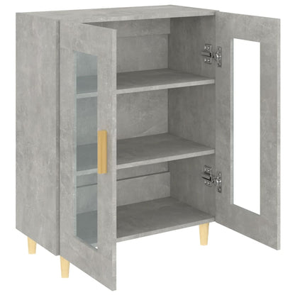 Buffet gris béton 69,5x34x90 cm en bois