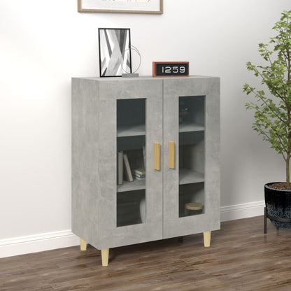 Buffet gris béton 69,5x34x90 cm en bois