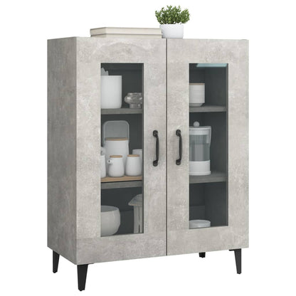 Buffet gris béton 69,5x34x90 cm en bois