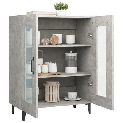 Buffet gris béton 69,5x34x90 cm en bois