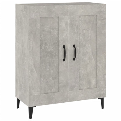 Buffet gris béton 69,5x34x90 cm en bois