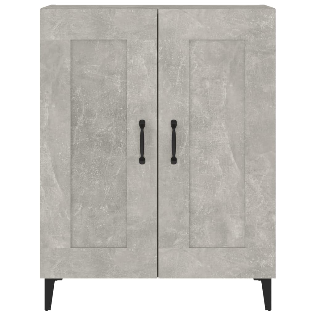 Buffet gris béton 69,5x34x90 cm en bois