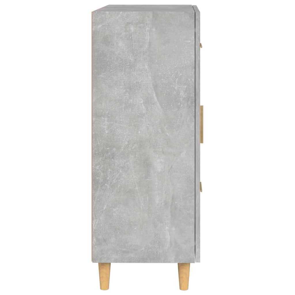 Buffet gris béton 69,5x34x90 cm en bois