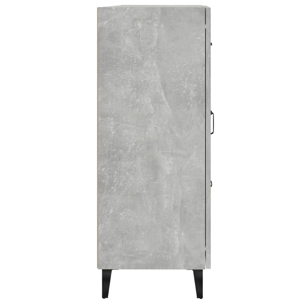 Buffet gris béton 69,5x34x90 cm en bois