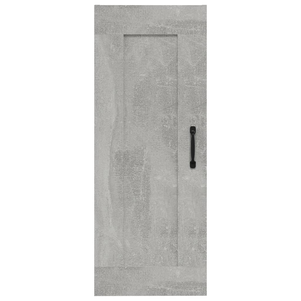 Armoire murale gris béton 35x34x90 cm en bois