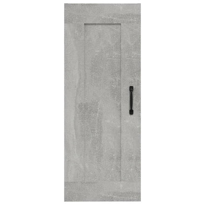 Armoire murale gris béton 35x34x90 cm en bois