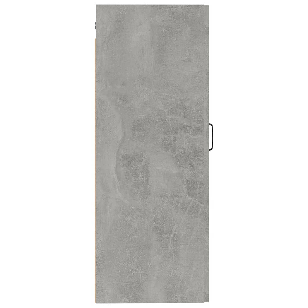 Armoire murale gris béton 35x34x90 cm en bois