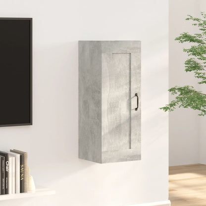 Armoire murale gris béton 35x34x90 cm en bois