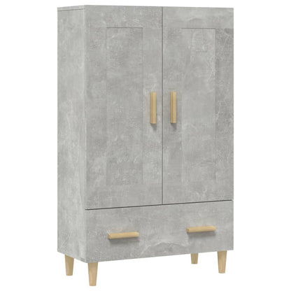 Alacena hormigón gris 70x31x115 cm de madera