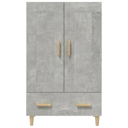 Alacena hormigón gris 70x31x115 cm de madera