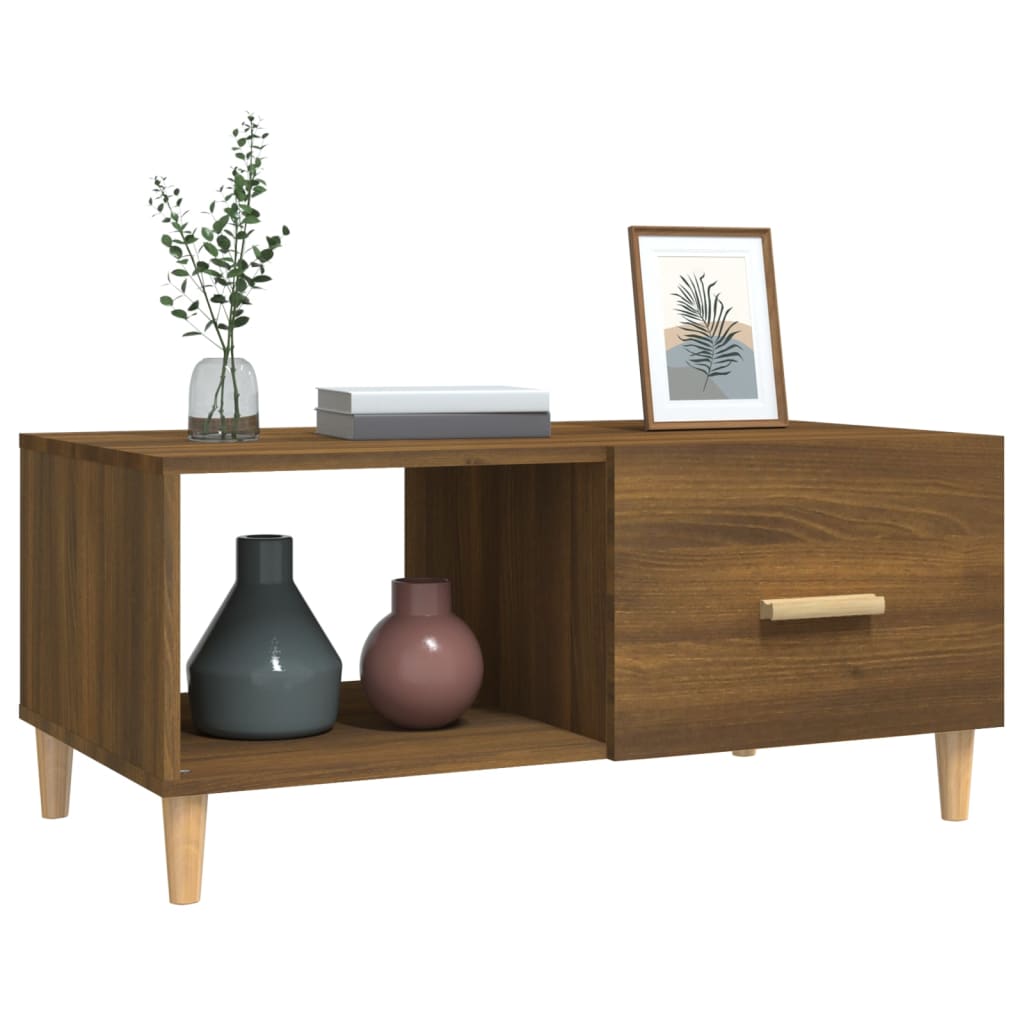 Couchtisch Braun Eichen-Optik 89,5x50x40 cm Holzwerkstoff