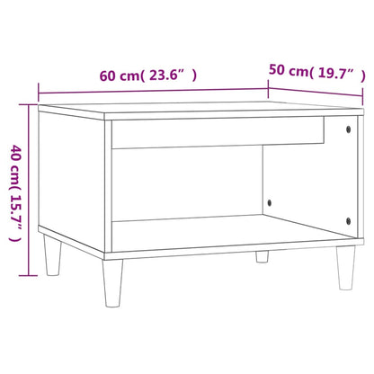 Couchtisch Braun Eichen-Optik 60x50x40 cm Holzwerkstoff