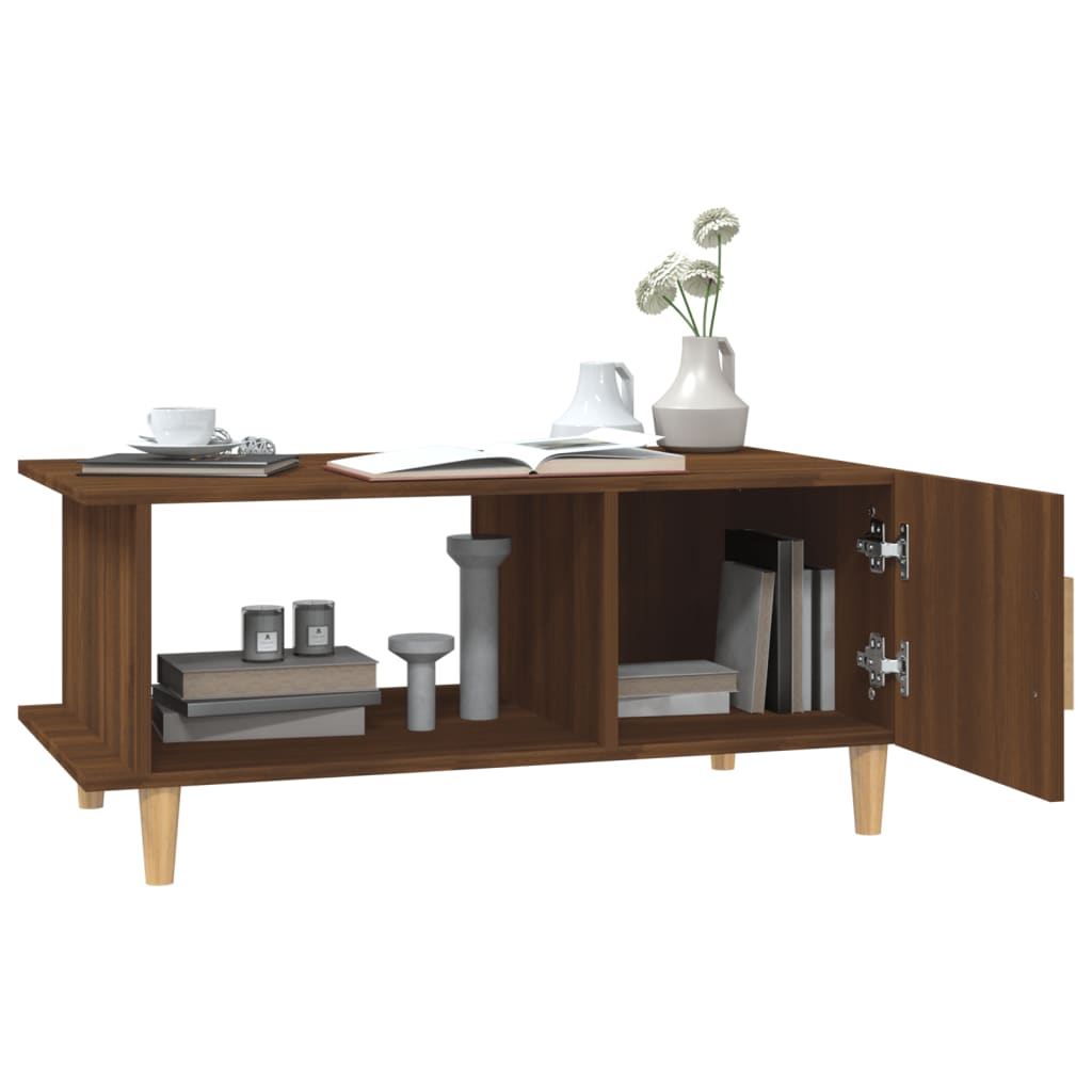 Couchtisch Braun Eichen-Optik 90x50x40 cm Holzwerkstoff