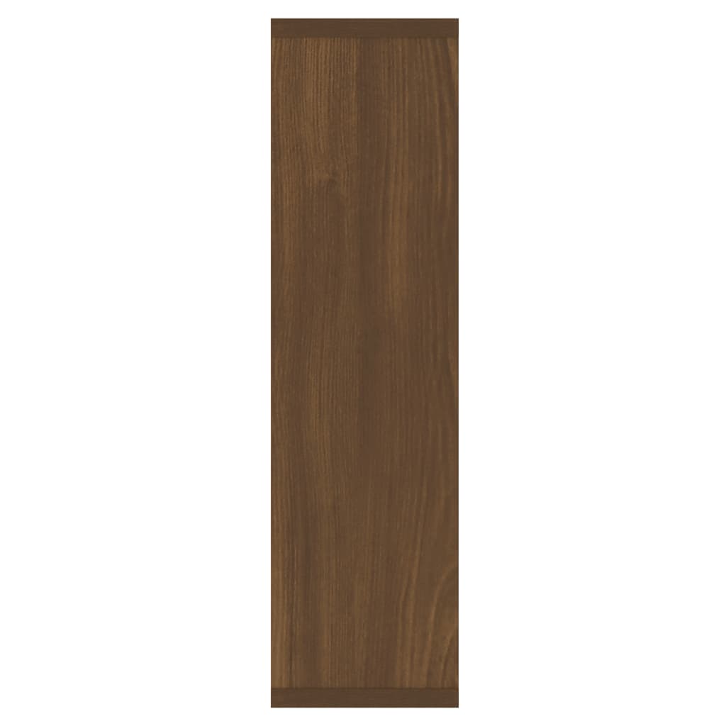 Armoire à miroir avec LED aspect chêne marron 76x15x55 cm