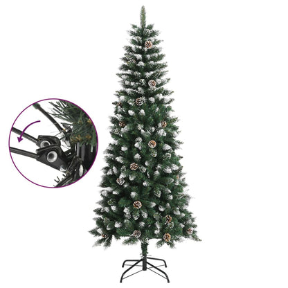 Sapin de Noël artificiel avec support vert 180 cm PVC