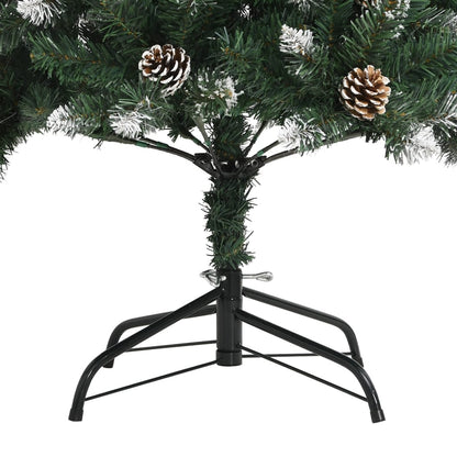 Sapin de Noël artificiel avec support vert 180 cm PVC