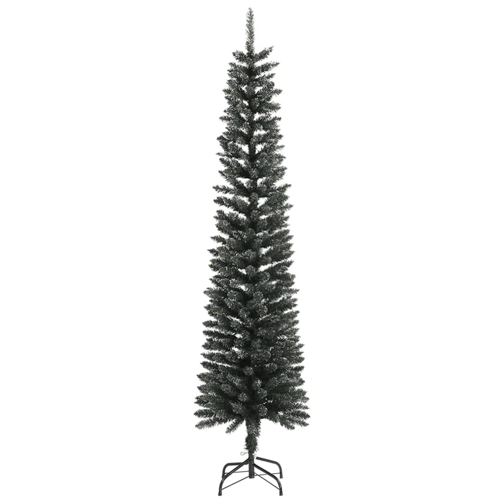 Künstlicher Weihnachtsbaum mit Ständer Schlank Grün 240 cm PVC