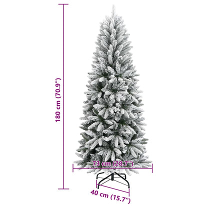 Künstlicher Weihnachtsbaum Beschneit 180 cm PVC&PE