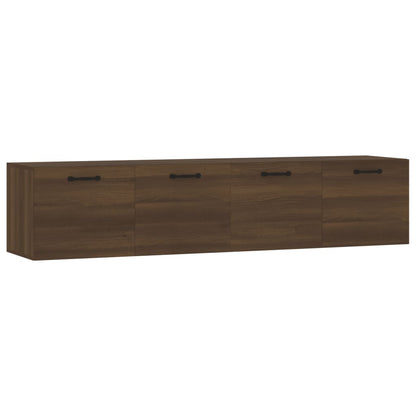 Wandschränke 2Stk Braun Eichen-Optik 60x36,5x35cm Holzwerkstoff