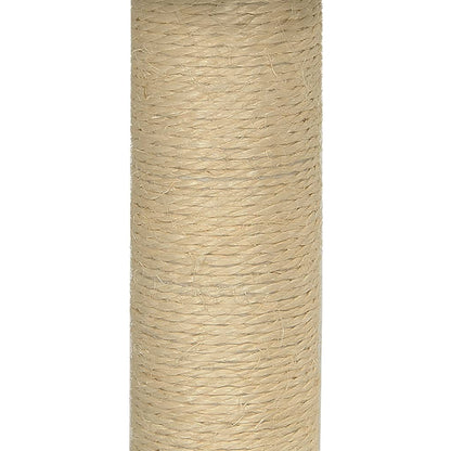 Kratzbaum mit Sisal-Kratzsäule Creme 74 cm