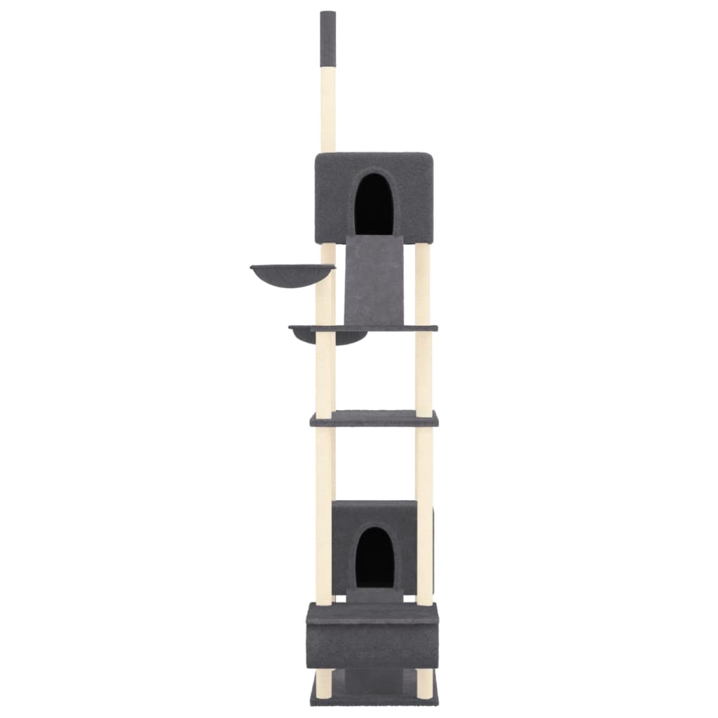 Kratzbaum Deckenhoch Dunkelgrau 277-303 cm