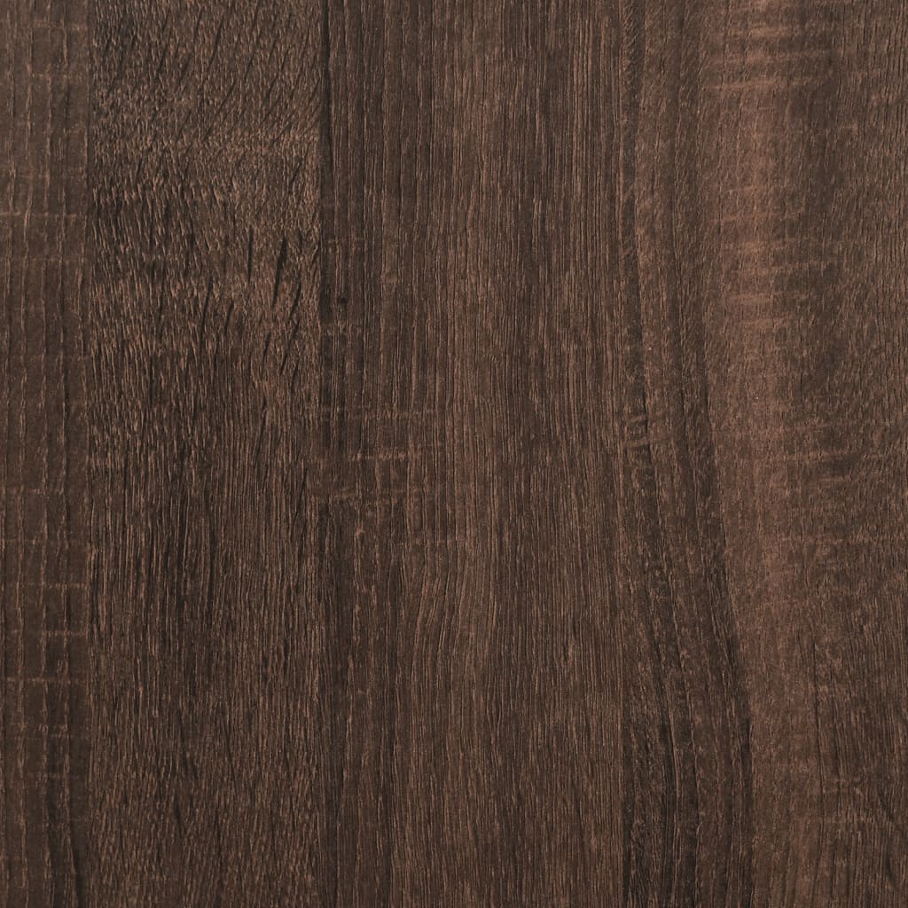 Estante esquinero aspecto roble marrón 33x33x164,5 cm material de madera