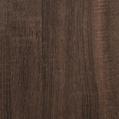 Estante esquinero aspecto roble marrón 33x33x164,5 cm material de madera