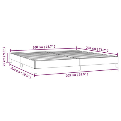 Bettgestell Weiß 200x200 cm Kunstleder