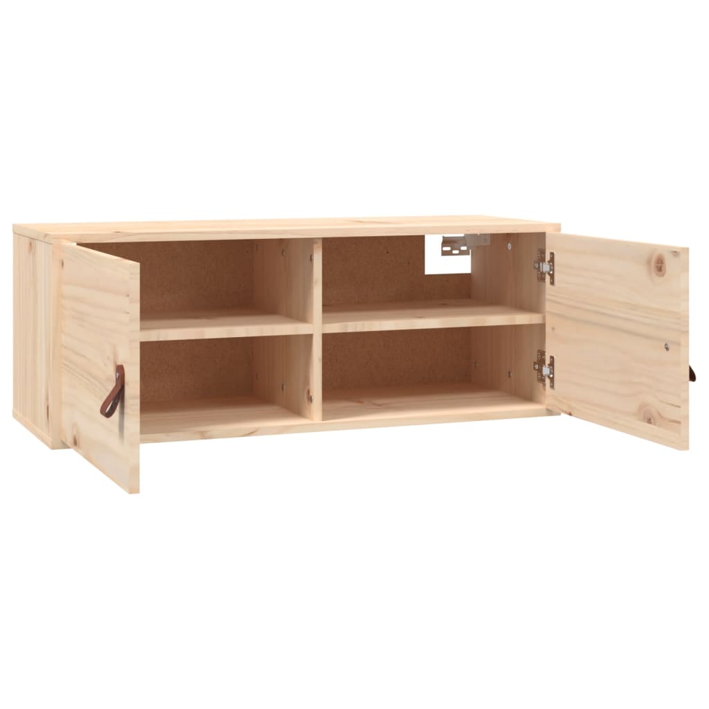 Wandschrank 80x30x30 cm Massivholz Kiefer