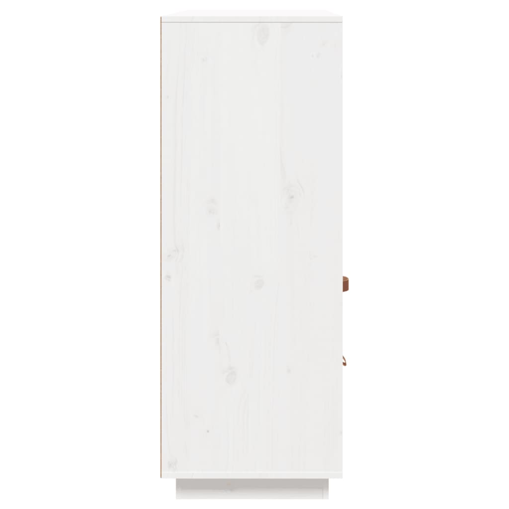 Alacena blanca 100x40x108,5 cm madera maciza de pino