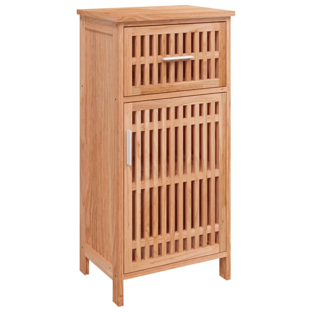 Meuble de salle de bain 42x29x82 cm en bois de noyer massif