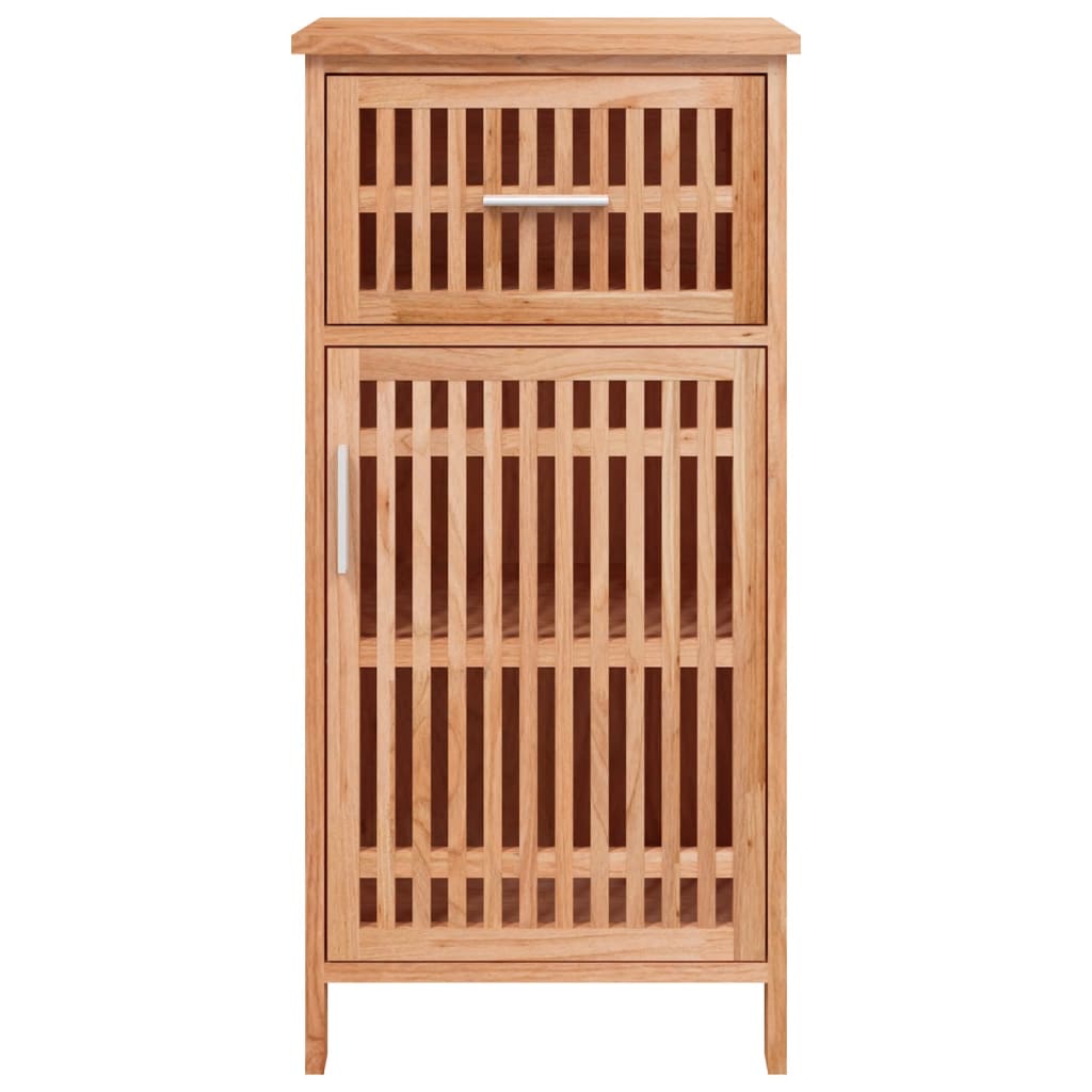 Meuble de salle de bain 42x29x82 cm en bois de noyer massif