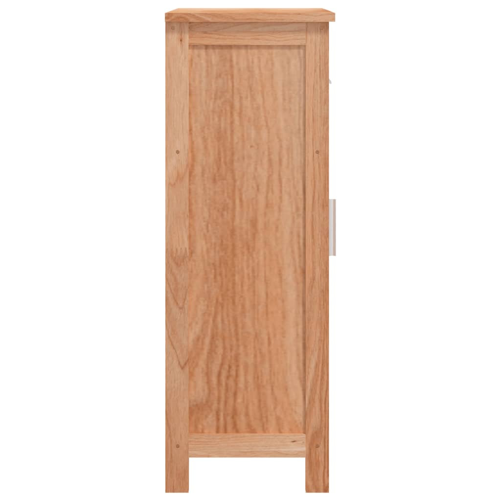 Meuble de salle de bain 42x29x82 cm en bois de noyer massif