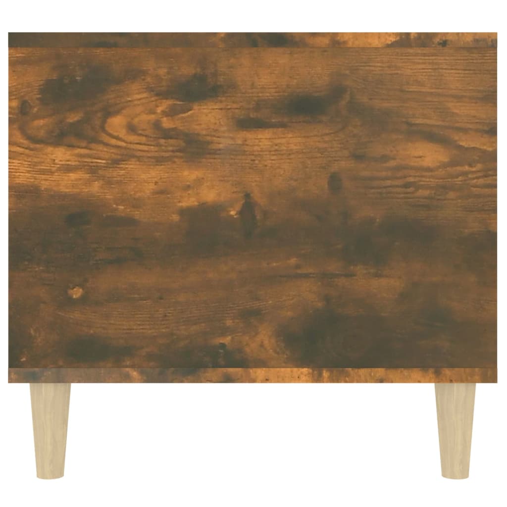 Table basse chêne fumé 90x49x45 cm en bois