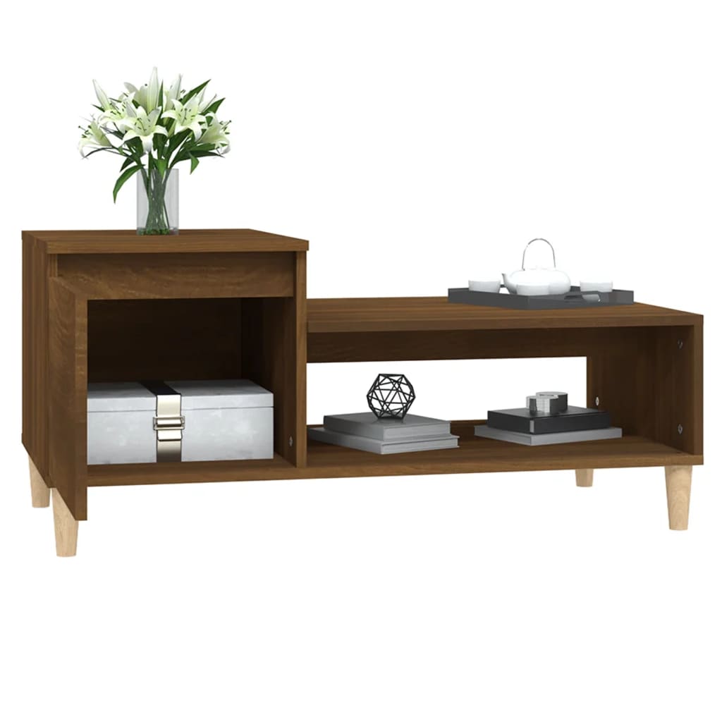 Couchtisch Braun Eichen-Optik 100x50x45 cm Holzwerkstoff