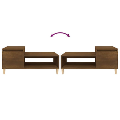 Couchtisch Braun Eichen-Optik 100x50x45 cm Holzwerkstoff