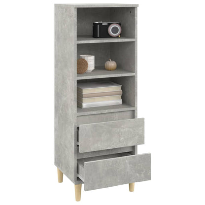 Buffet haut béton gris 40x36x110 cm en bois